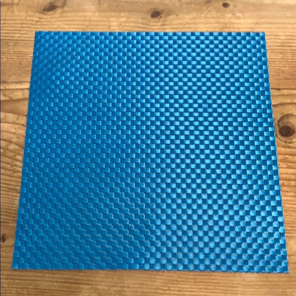 Teal Blue Square Placemats